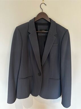 J. Crew Navy Single-Button Blazer